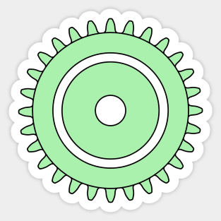 Brick Cog Gear Sticker